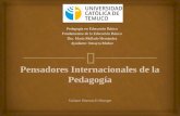 Pensadores internacionales de la pedagogía