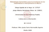 Presentación Metodología Humanística en la Enseñanza de las Matemáticas a Nivel Primaria en México