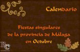 Calendario Fiestas Singulares de Octubre en Málaga