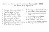 Entrega diplomas promoción 2010