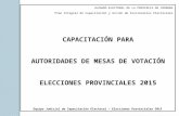 Capacitacion Electoral 2015 (Cordoba, Argentina)