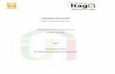 Informe de gestion Oficina asesora de  comunicaciones Itagui  2012