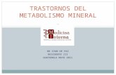 Trastornos del metabolismo mineral