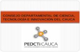 Antecedentes de Ciencia y Tecnología. PEDCTI Cauca (síntesis)