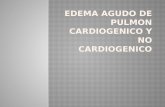 Edema Agudo de Pulmon Cardiogenico y No Cardiogenico