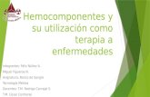 Hemocomponentes y Su Utilización Como Terapia a Enfermedades