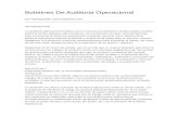 Boletines de Auditoria Operacional (Del 01 al 09)