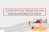 Conceptos Básicos en Inmunohematología
