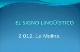 El Signo Lingüístico 2013(1)