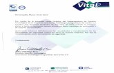 Carta de Recomendación de Union Vital para eScan Antivirus