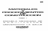 Materiales y Procedimientos de Construccion - La Salle