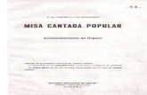 Misa Cantada Popular - Miguel Manzano - MISA