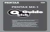 Manual Guía Rápida Pentax MX-1 español
