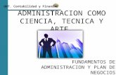 Administracion Como Ciencia Tecnica y Arte