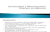 Sismicidad y Movimientos Fuertes en México