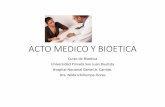 acto medico y bioetica