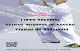 Dossier I OPEN NACIONAL DE ESTILOS INTERNOS DE KUOSHU CIUDAD DE VALLADOLID