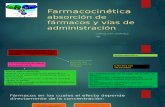 Farmaco-cinÃ©tica, Absorcion de farmacos y vias de administracion.pptx