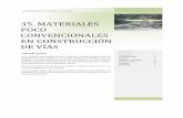 35 MATERIALES POCO CONVENCIONALES EN CONSTRUCCIÓN DE VÍAS