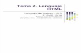 Tema 2 - Lenguajes HTML