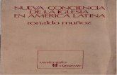 Muñoz, Ronaldo, Nueva Conciencia de La Iglesia en América Latina