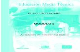 Electrotecnia año1 modulo 5 ELECTRONICA BASICA