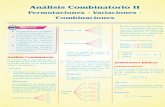 Sem 4 - Análisis Combinatorio II - Permutaciones Variaciones Combinaciones
