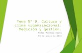 9. Cultura y Clima Organizacional