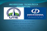 Exposicion Calidad Banco de Guayaquil