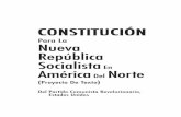 Constitución para la nueva república Socialista de América del Norte.