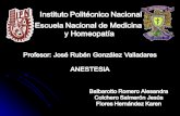 Anestesia Epidural Sub e Intubacion