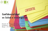 Confidencialidad en Salud e Investigación - PDF