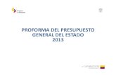 Proforma Del Presupuesto General Del Estado 2013 1