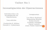 Introducción a la investigación de Operaciones  7ma edición  Frederick S. Hillier Gerald J. Lieberman
