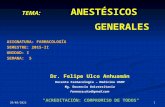 Farmacología - Anestésicos Generales