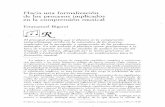 Bigand, E. (1991) Hacia Una Formalización de Los Procesos Implicados en La Comprensión Musical