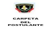 Carpeta Postulante 2015-II Escuela Tecnico Superior PNP