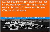 Determinismo e indeterminismo en las Ciencias Sociales.Ensayos de filosofía de la ciencia. Teresa Porzecanski
