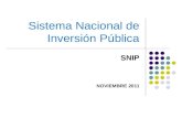 Sistema Nacional de Inversion Publica