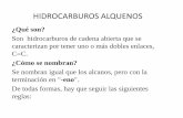Hidrocarburos Alquenos, Cicloalquenos, Alquinos.