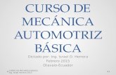 Curso de Mecánica Automotriz Básica-Ing. Israel Herrera