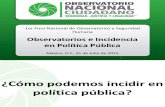 Incidencia Politicas Publicas