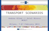 Andreu Ulied // Oriol Biosca MCRIT Milano, 7-8 th February 2013 TRANSPORT SCENARIOS.