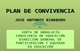 JUNTA DE ANDALUCÍA CONSEJERÍA DE EDUCACIÓN DIRECCIÓN GENERAL DE PARTICIPACIÓN Y EQUIDAD EN EDUCACIÓN PLAN DE CONVIVENCIA JOSE ANTONIO BINABURO.