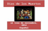Dias de los Muertos el tres de noviembre, 2014 Español Prof Srikanth.