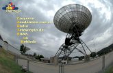 Proyecto Académico con el Radio Telescopio de NASA en Robledo.