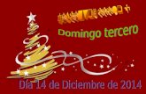 En este tercer domingo de Adviento la Iglesia nos invita a la ALEGRIA, porque se acerca la Navidad.