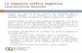 La Industria Gráfica Argentina Características Generales  A partir del cambio de precios relativos post devaluación 2001 la economía argentina, y en particular.