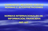 NORMAS INTERNACIONALES DE INFORMACIÓN FINANCIERA NIIF-NIC ENMIENDAS, MEJORAS, NUEVAS NORMAS E INTERPRETACIONES.
