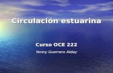 Circulación estuarina Curso OCE 222 Yenny Guerrero Alday.